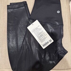 Lululemon Black Shine Align HR Pants